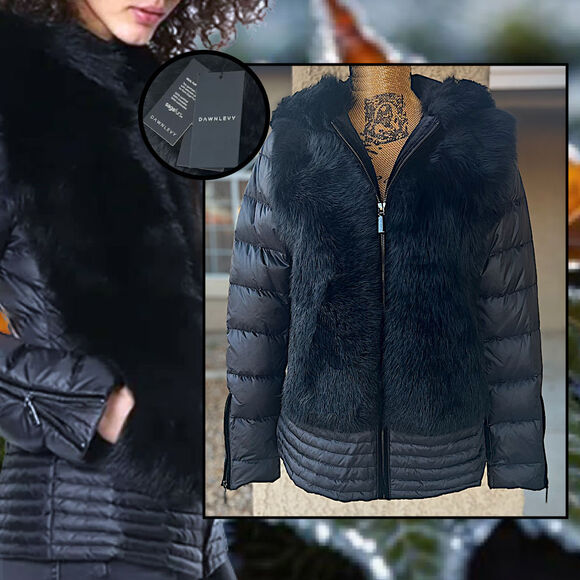 Dawn Levy Kera Saga Fur 90% Dn 10% Feathers Insulated Water Repellent Sze S BNWT - Picture 1 of 11